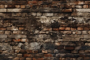 Fototapeta premium old brick wall brown color for background or texture