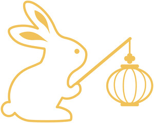 Mid Autumn Jade Rabbit outline
