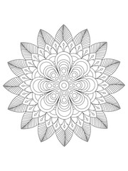 Flower coloring pages for kids