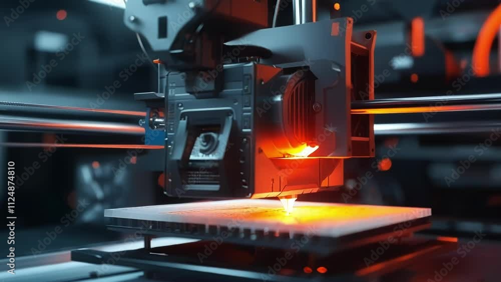 Aufkleber industrial 3d printing technology operates by melting metal powder with a laser, creating prototypes