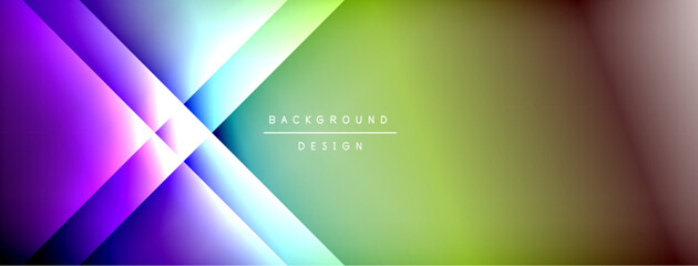 Dynamic shadow lines with gradient colors geometric background