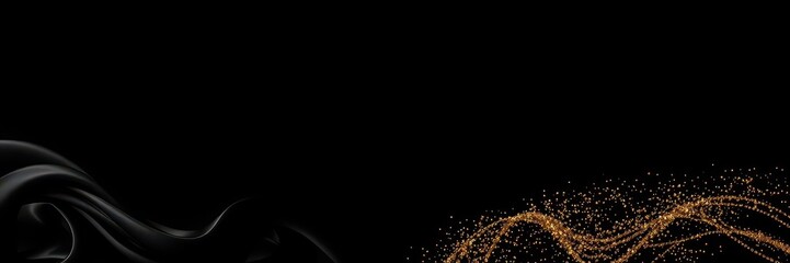 Luxurious gold and black invitation card with elegant design for exclusive events, luxury, classy