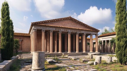 Obraz premium ancient roman temple