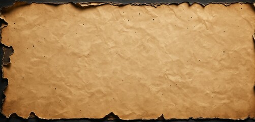 Rough grunge paper with burned edges and darkened corners