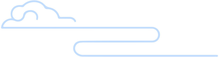 Obraz premium Abstract Cloud line 