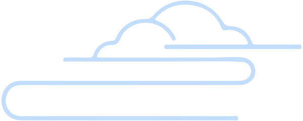 Abstract Cloud line
