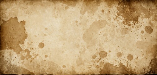 Worn paper grunge texture with water stains and age marks