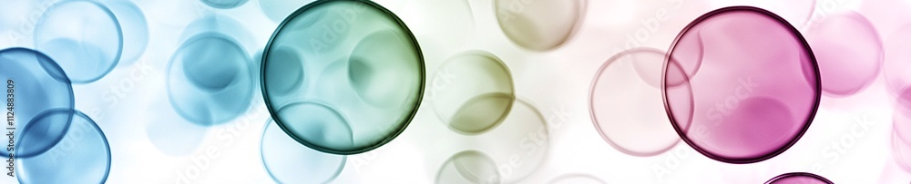 Poster abstract colorful bubbles background purity peace serenity soft focus closeup macro texture design