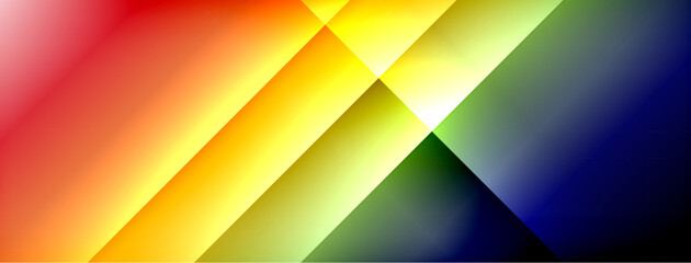 Colorful gradient with lines made of shadow and light. Creative background