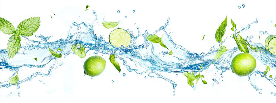 lemon and slices - Powered by Adobe