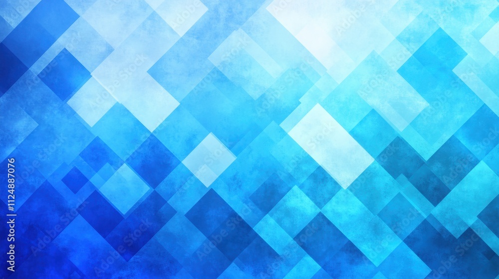 Aufkleber abstract blue gradient geometric background with soft textures and shapes