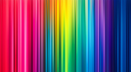 Obraz premium Vertical gradient lines in a vibrant rainbow spectrum. Modern and dynamic abstract background.