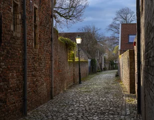 Fototapete Rund Streets at City of Veere Noord Beveland Zeeland Netherlands. Fortress. © A