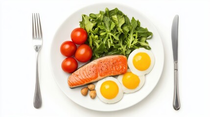 Fresh and Healthy Plate of Nutritious Food