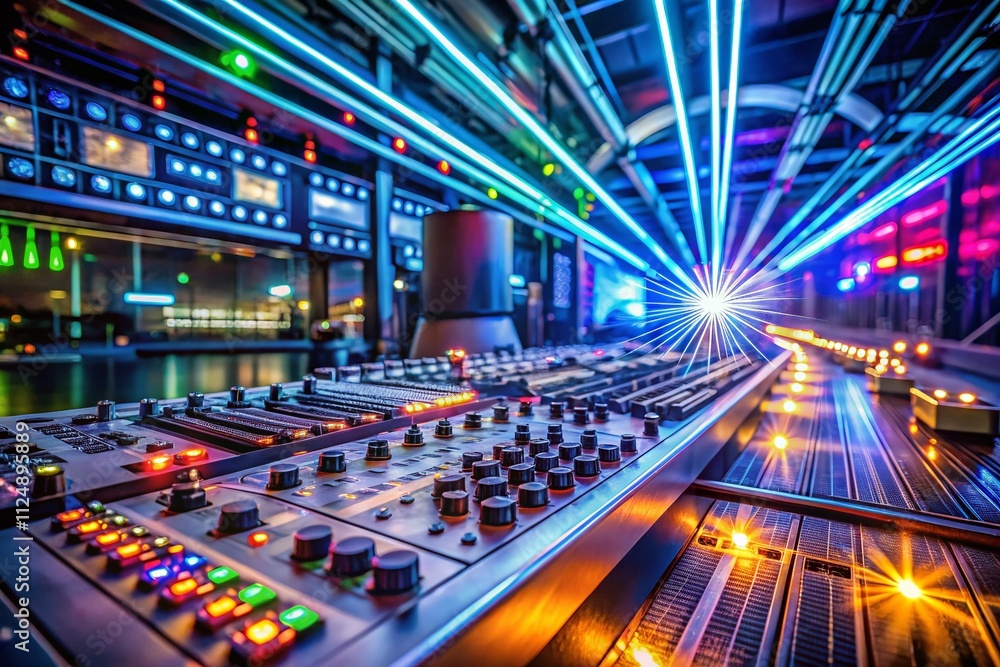 Aufkleber captivating long exposure shot of advanced controller equipment in a dynamic environment showcasing 