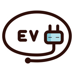 electric vehicle symbol icon