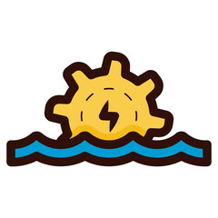 hydroelectric power icon