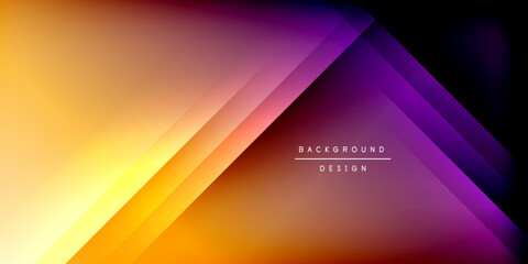 Fototapeta premium Bright lines background. Gradient geometric template wallpaper