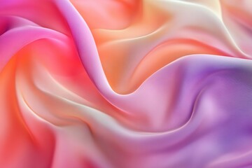 Obraz premium Silky fabric texture with soft pastel gradient, ideal for elegant backgrounds and headers