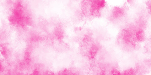 Pink backgrounds watercolor vintage grunge texture, Soft and cloudy watercolor stain of pink paint texture, brush painted watercolor abstract painting background, fresh and blurry pink cloud sky.