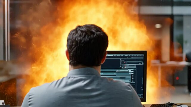 Flames Erupt from Gaming PC During High-Performance Use