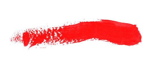 Red brush strokes