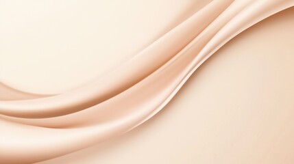 Elegant Soft Cream Fabric Wave Abstract Background Design for Textures