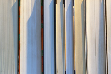 Close-up of book fore-edges