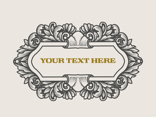 Elegant vintage frames with intricate floral and ornamental details, perfect for adding a classic touch to labels, invitations, and decorative borders in various design projects