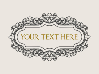 Elegant vintage frames with intricate floral and ornamental details, perfect for adding a classic touch to labels, invitations, and decorative borders in various design projects