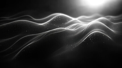 Fototapeta premium Plain black background with faintly visible soft gray gradients for a subtle effect