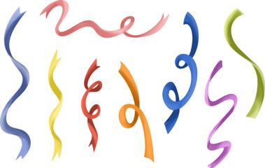 clip art colorful illustration of new year party celebration 