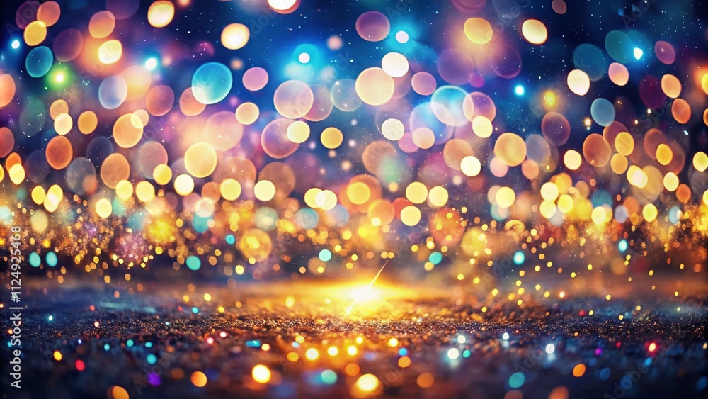Poster captivating panoramic background with shimmering light spots creating a dreamy atmosphere ideal for 