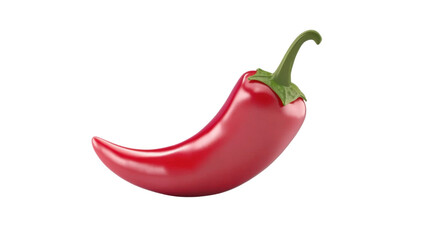 Chili Pepper with smooth, creamy flesh, a realistic, textured pit, showing fresh ripeness and health appeal, isolated on a white background