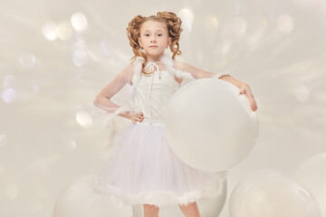 gentle festive white look