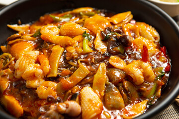 Stir fried Seafood and Vegetables