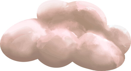 clip art illustration of colorful soft clouds for child daycare and nursery wallpaper