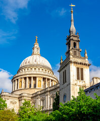 St. Paul's cathedral dome in London, UK