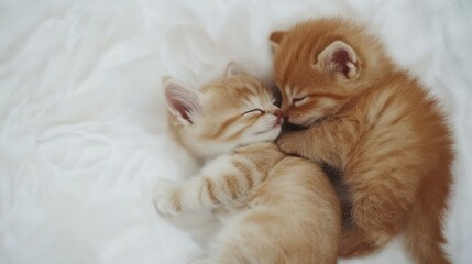 Playful kittens snuggling on soft blanket indoor setting adorable animal photography cozy environment close up cuteness overload