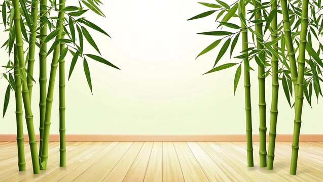 Bamboo leaf background