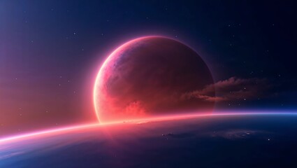 Naklejka premium Outer space background 