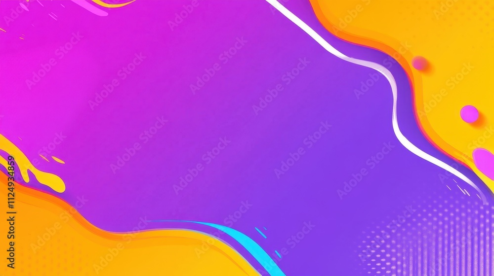 Poster abstract colorful background with vibrant gradients and smooth curves