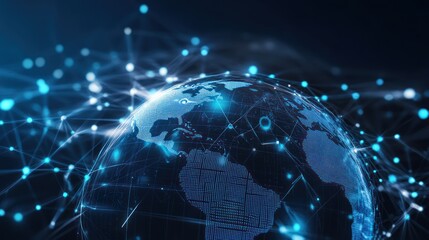Obraz premium Global Network Connectivity