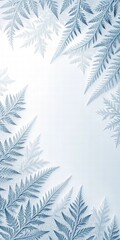 white frost leaves winter background