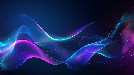 abstract blue wave background
