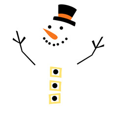 Cartoon wallpaper snowman pattern alternating with trees in a seamless row hand-drawn cute sweet blue soft with white dots alternating fashion education gift paper book