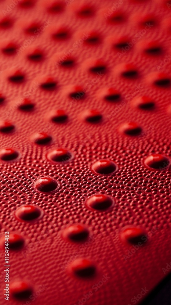 Poster red textured surface with bumps creating interesting pattern