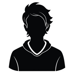 silhouette of a person Silhouette vector with white background