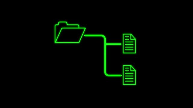 File Merge Icon, Combine, Join Together Multiple Files Into One Single File. Modern design icon of file network.