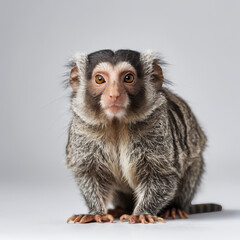 Common Marmoset on white background